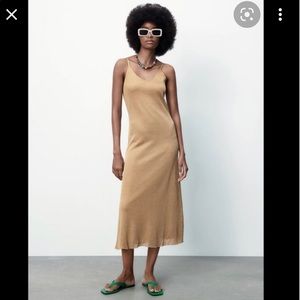 Zara Metallic thread dress